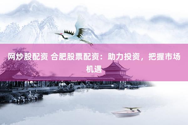 网炒股配资 合肥股票配资:助力投资,把握市场机遇